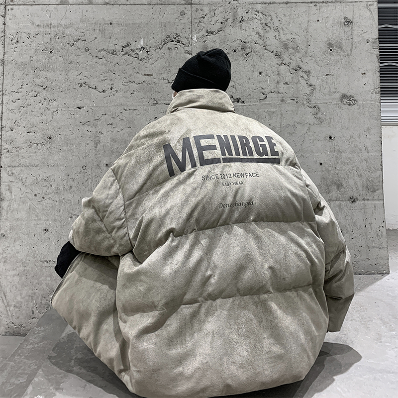 MY918-P125控158抖音品美式复古麂皮绒立领棉衣潮牌冬季外套，男装棉衣，电商A058-1（原电商C417）