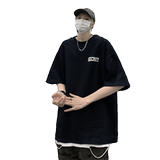 wassupcandy重磅纯棉R星短袖t恤男夏季新款美式高街白色半袖上衣，男装T恤，电商A058-1（原电商C417）