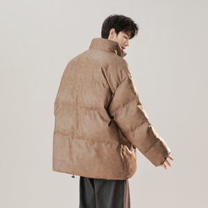 MY919-特批120控168 冬季美式水洗复古皮棉衣男加厚保暖棉袄外套图片