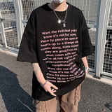 T253-P30控48260克夏季欧美高街宽松字母印花短袖T恤男，男装T恤，电商A058-1（原电商C417）