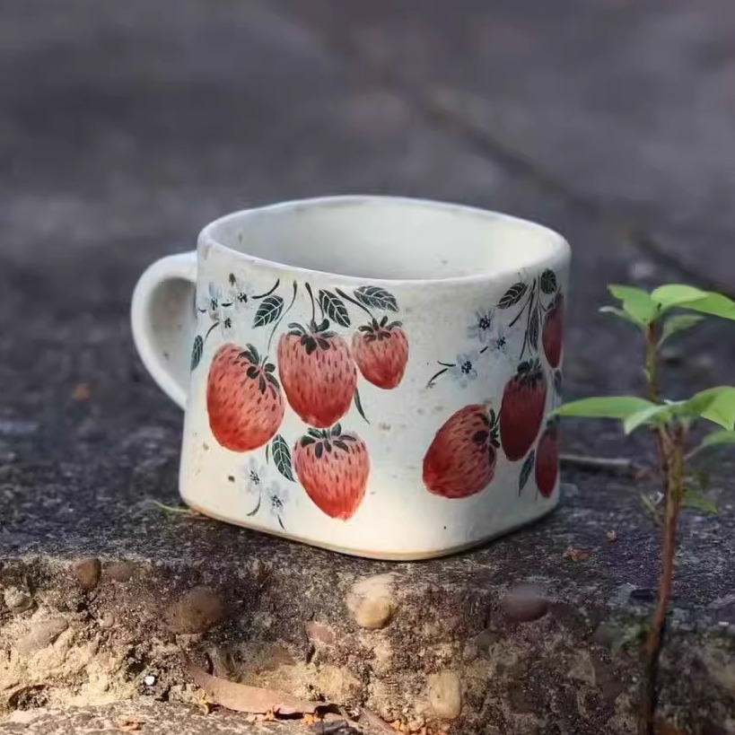 一汀手作复古原创咖啡杯节日礼物