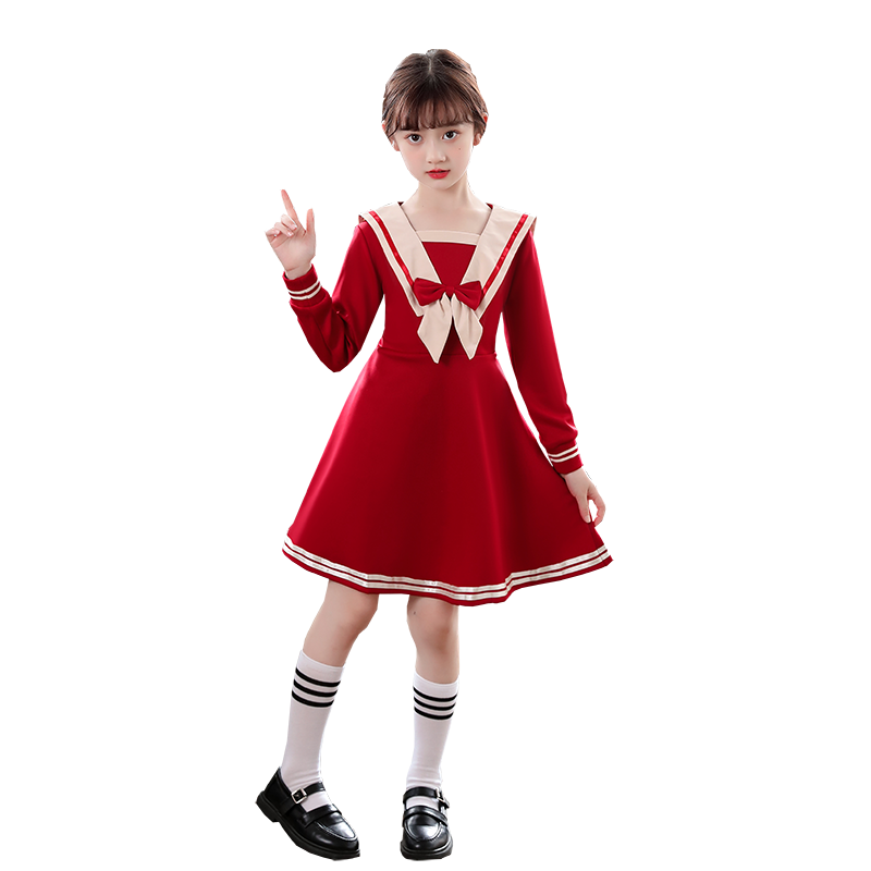 元旦儿童合唱演出服中小学生男女童大合唱团诗歌朗诵比赛表演服装