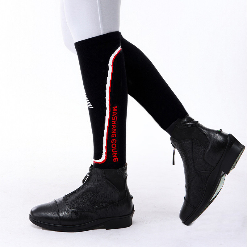 玛尚袜子四季马术袜子舒适防滑耐磨抗菌吸汗骑马袜子马术装备