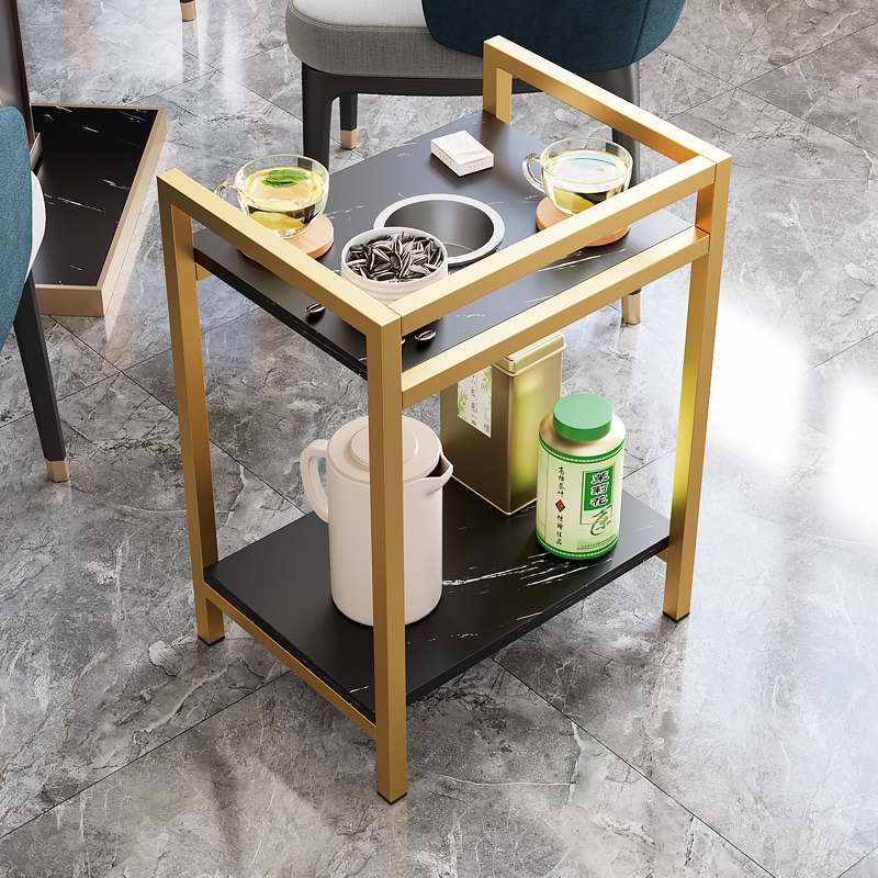 麻将机茶几可移动双层旁角几烟缸