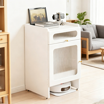 扫地机器人置物架通用型基站架机器人收纳柜带轮洗地机上方鱼缸柜