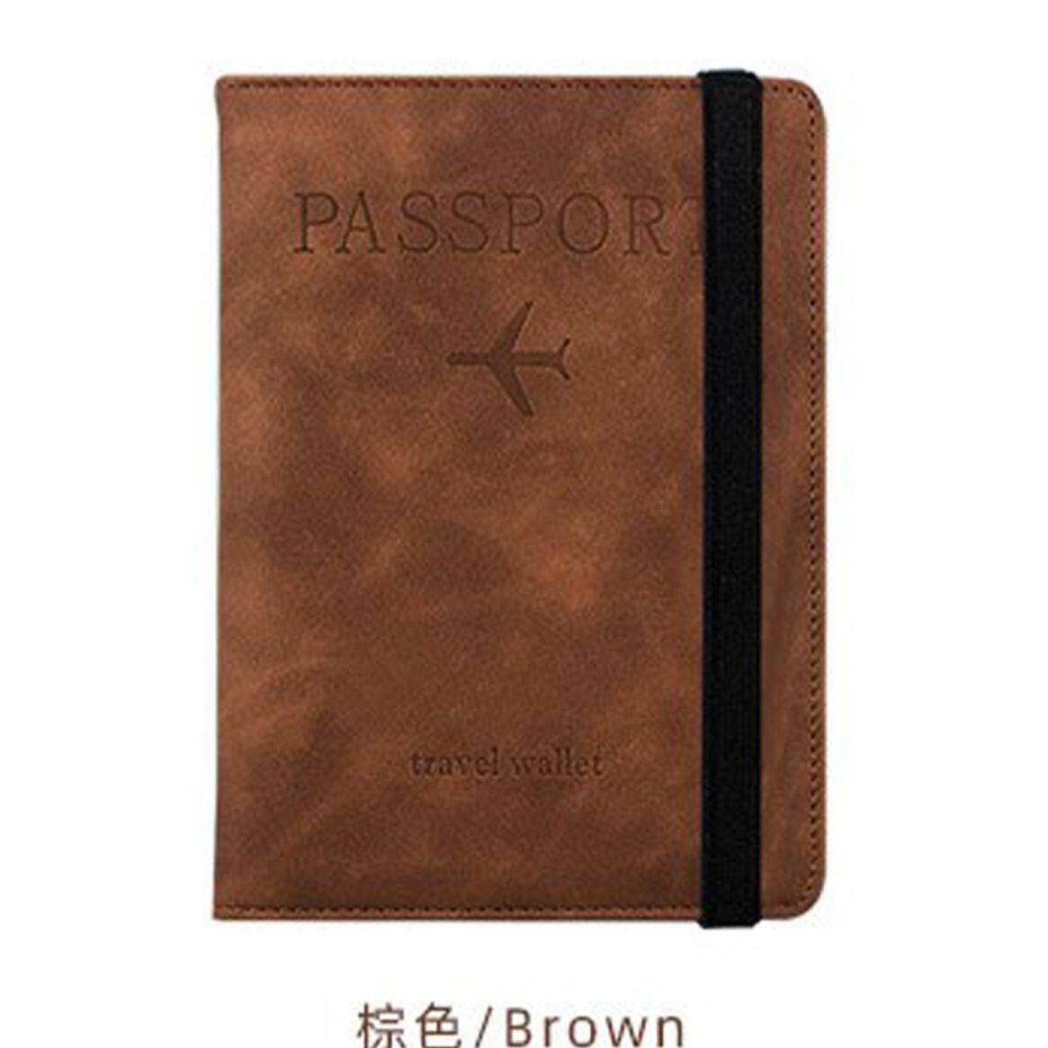 织带变色防盗刷pu护照夹passport多内阁多口袋护照