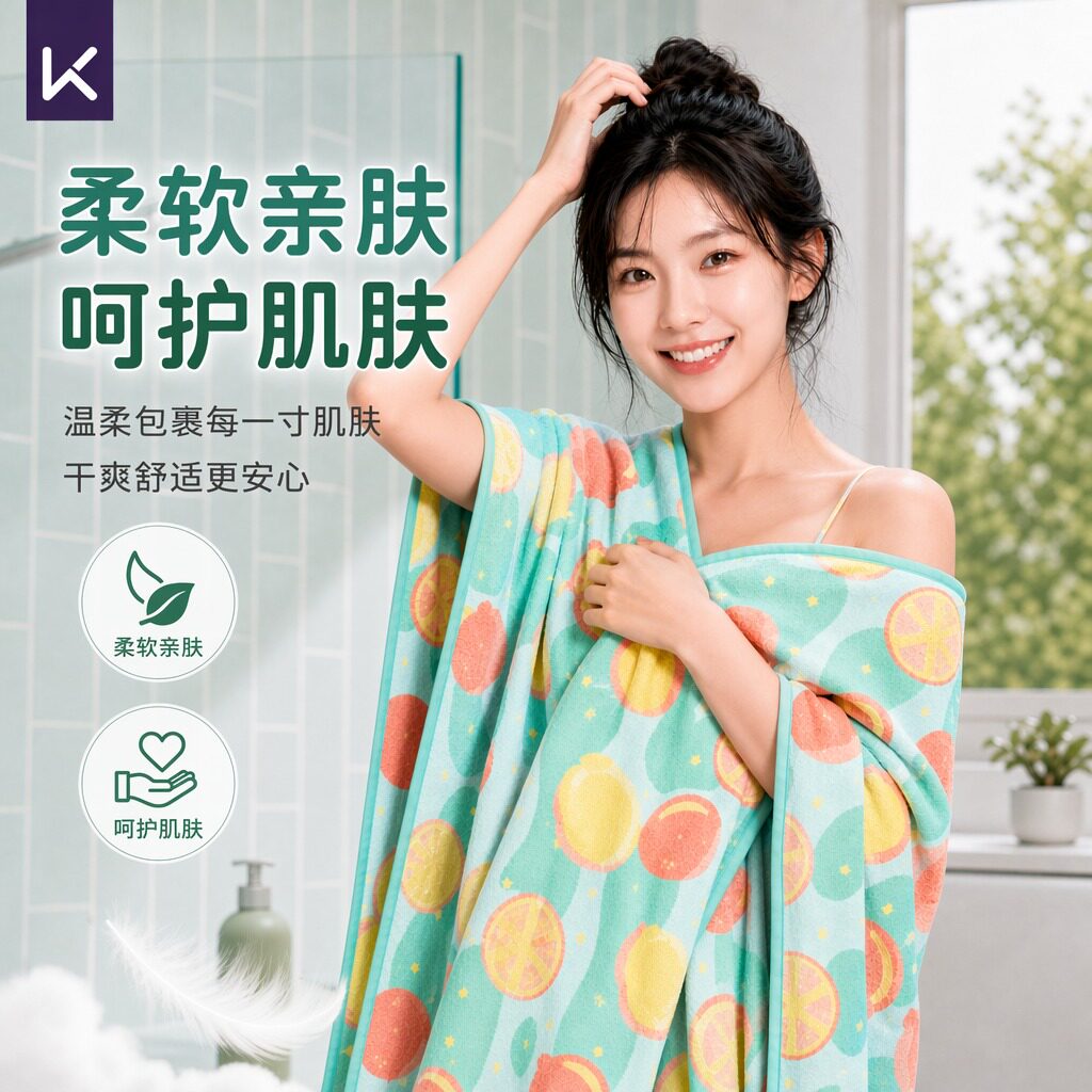 Keep游泳浴巾女轻薄便携速干浴巾运动健身吸水毛巾儿童亲肤沙滩巾
