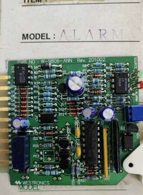 WESTRONICS W-9806-ANN 报警电路板，全新原装件，议价