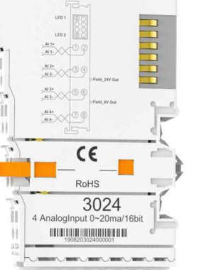 海力捷4路模拟量电流0--20mA输入模块4通道0mA--20mA输入RX3024