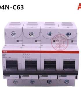 全新ABB进口空开 S804N-C63 4P 63A 2CCS894001R0634
