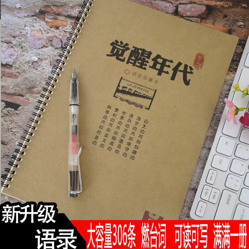 觉醒年代周边语录学生行楷