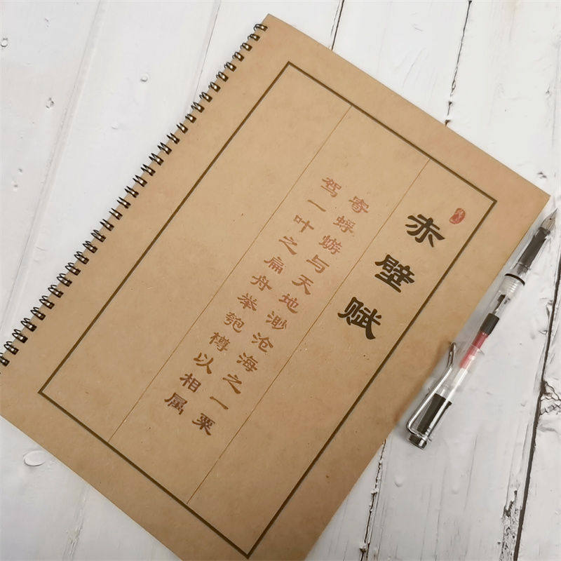 赤壁赋苏轼行书描红簪花小楷钢笔练字贴古风诗词楷书小清新练字帖