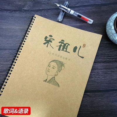 宋祖儿周边同款歌词语录练字帖情书翩翩体楷书高中生小清新练字帖