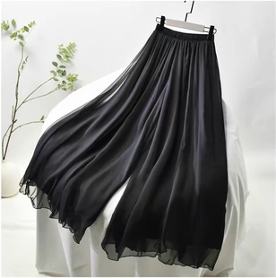 薄款 汉服衬裤 大摆舞蹈裤 古典舞裤 夏季 垂感阔腿裤 旗袍奥黛内搭裤