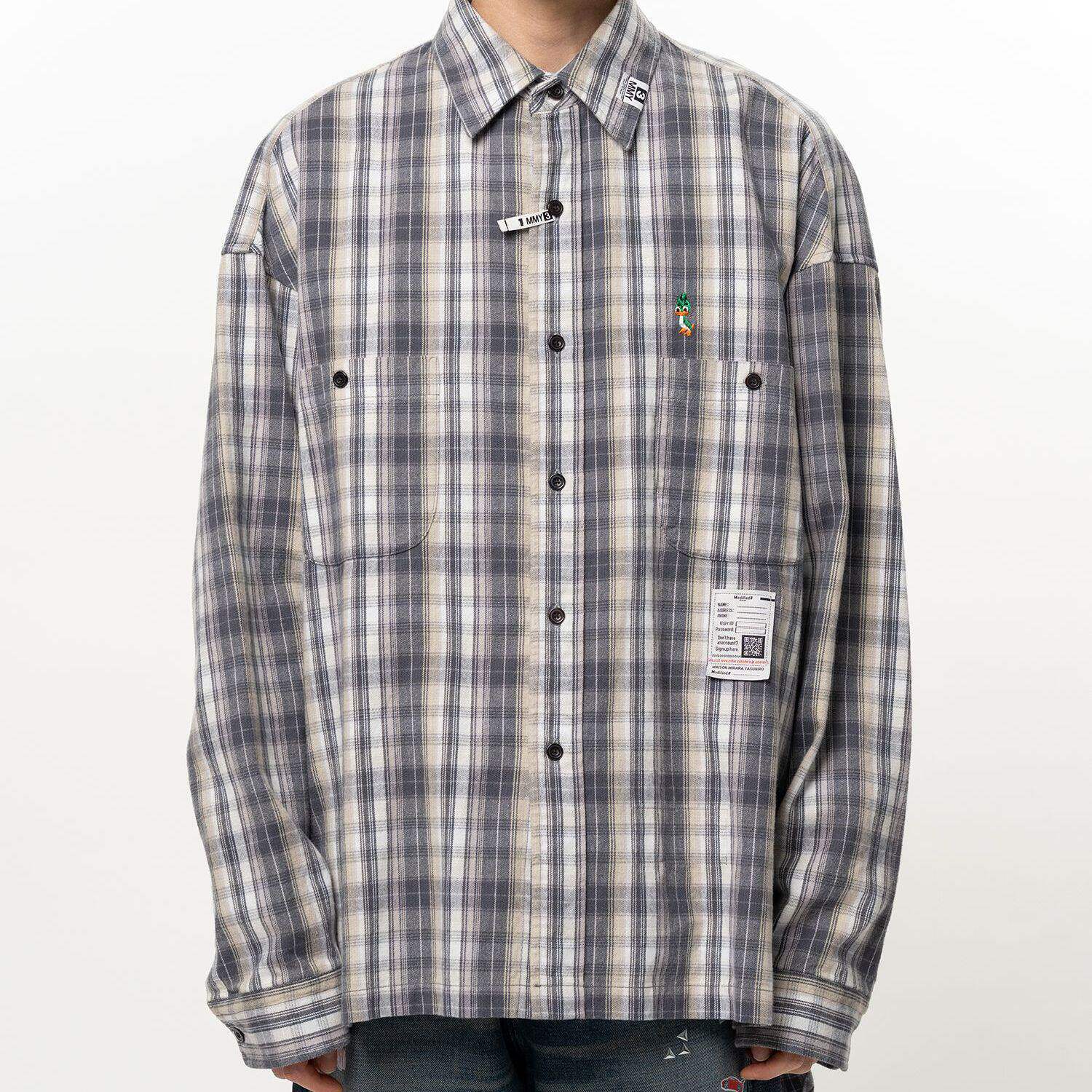 Maison MIHARA YASUHIRO 26AW 格纹长袖衬衫 老虎上上山