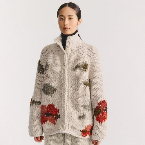 CaseyCasey 26FW FLORA 提花立领开衫 老虎上上山