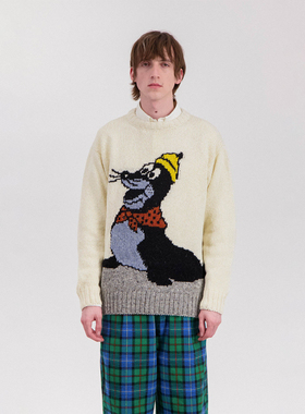 HOWLIN 25AW 可爱海豚款毛衣 老虎上上山 买手店