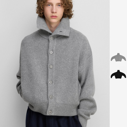 extreme cashmere 26PF n°377 高领针织开衫 老虎上上山