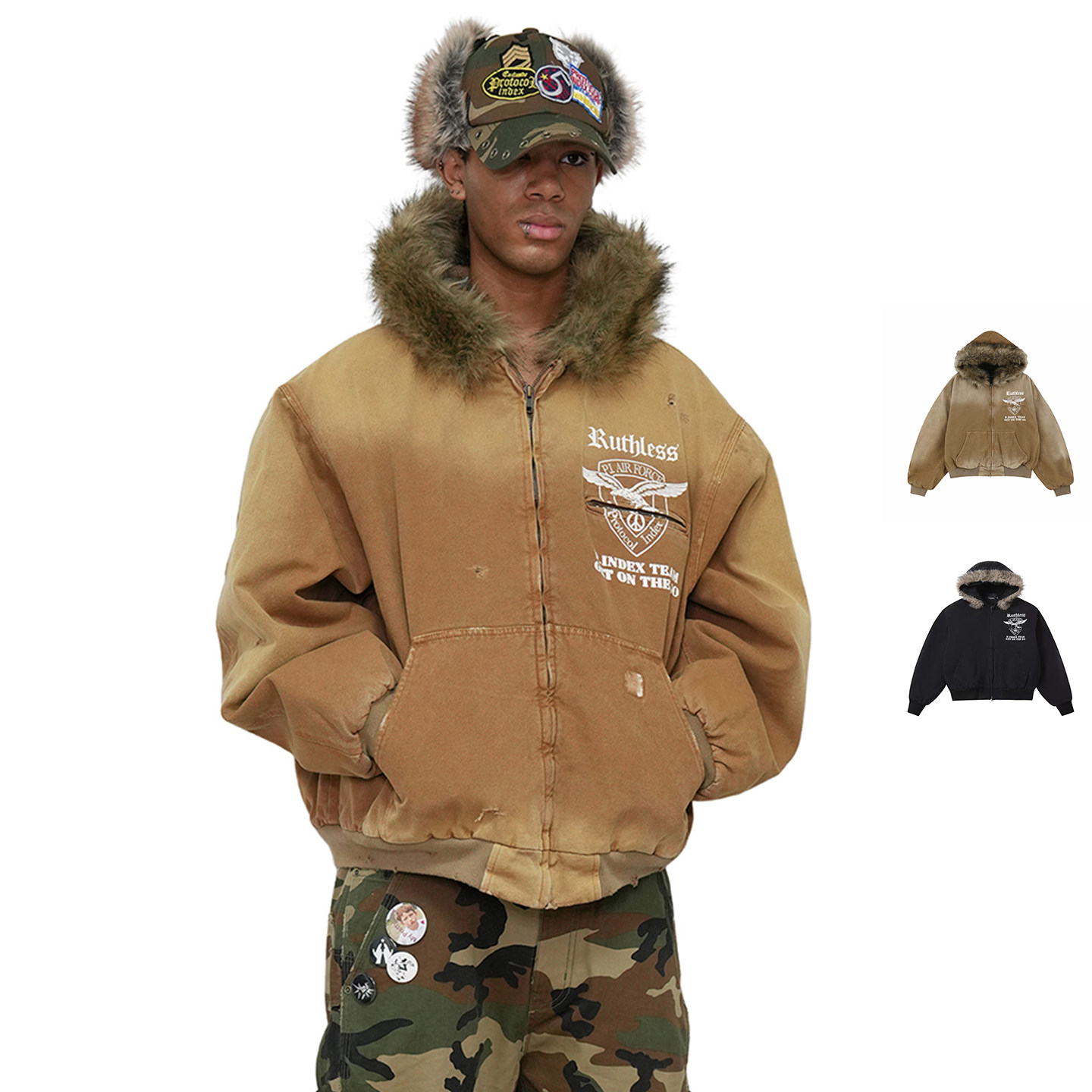 Protocol Index 25AW 可拆卸毛领外套 老虎上上山 买手店