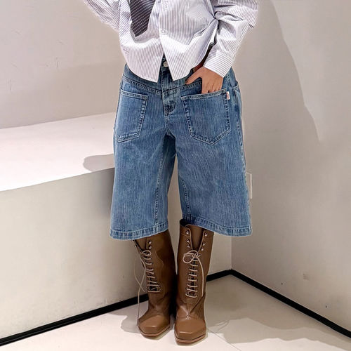 SSSTUFFF 26SS 卡包款牛仔短裤 老虎上上山 买手店