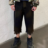 PIET 买手店 老虎上上山 26RS 黑色牛仔七分裤