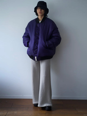 SHINYAKOZUKA紫色双面轰炸机外套