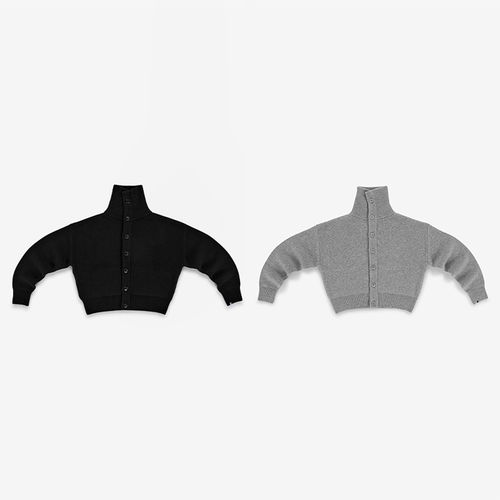 extreme cashmere 26PF n°377 高领针织开衫 老虎上上山