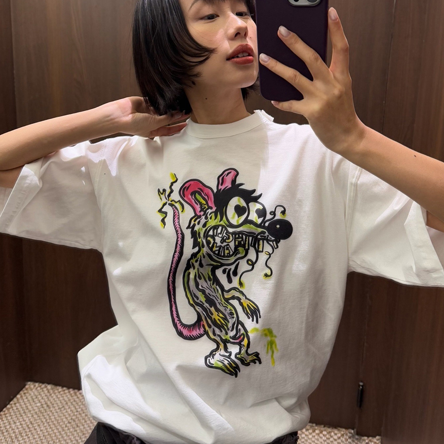 Magliano老鼠印花宽松短袖T恤