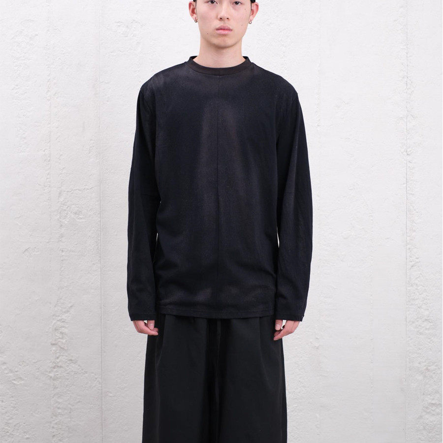 十字分割基础长袖T恤ATTEMPT