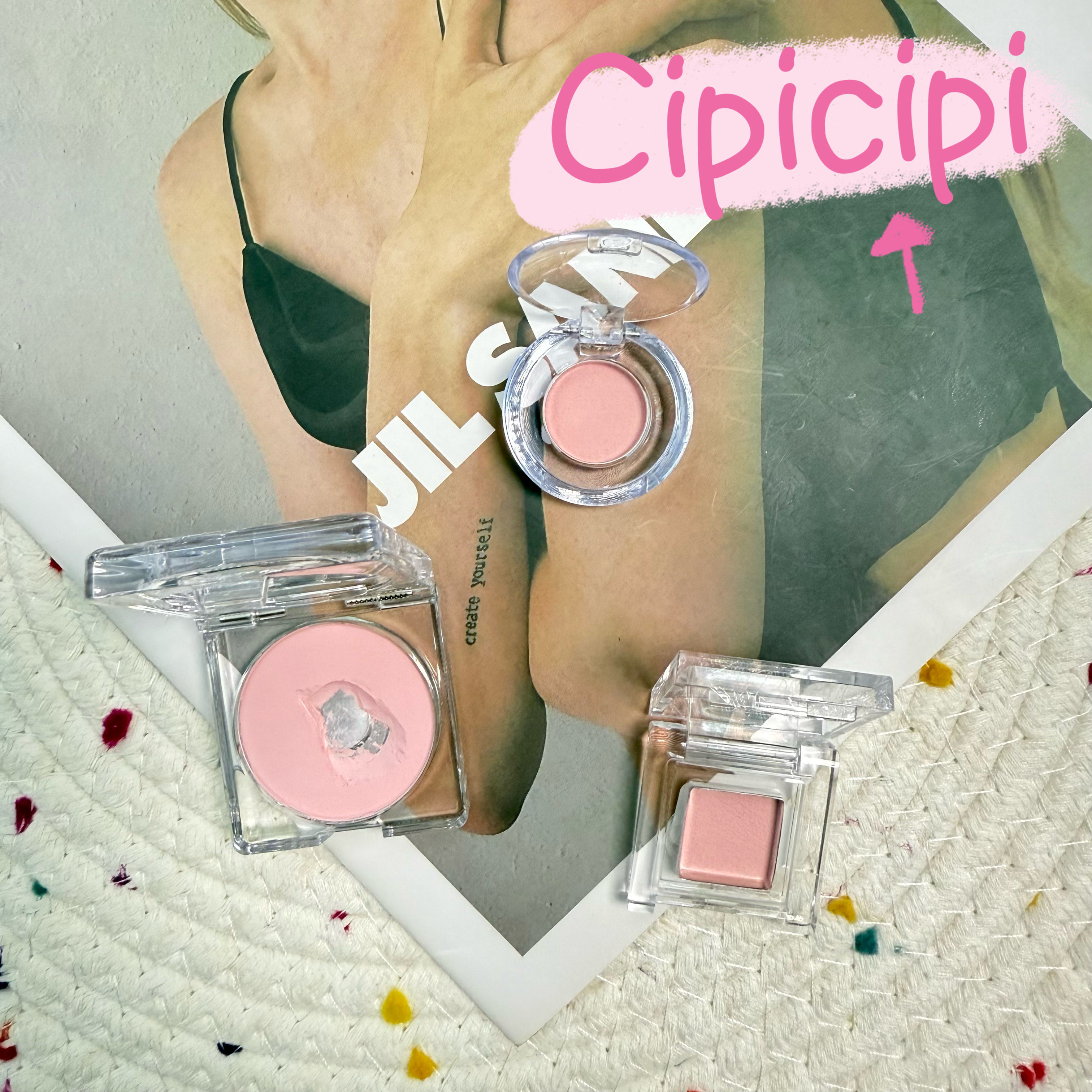 柔焦磨毛孔~日本Cipicipi新品磨皮腮红收缩膨胀提气色01试色小样