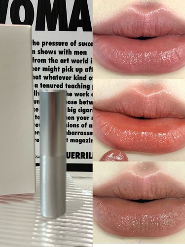 水花川行口红小样唇膏裸色