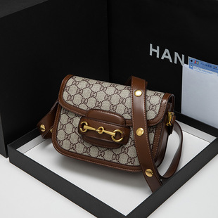 女士真皮包包1955马鞍包单肩腋下包女包新款时尚百搭小众潮斜挎包