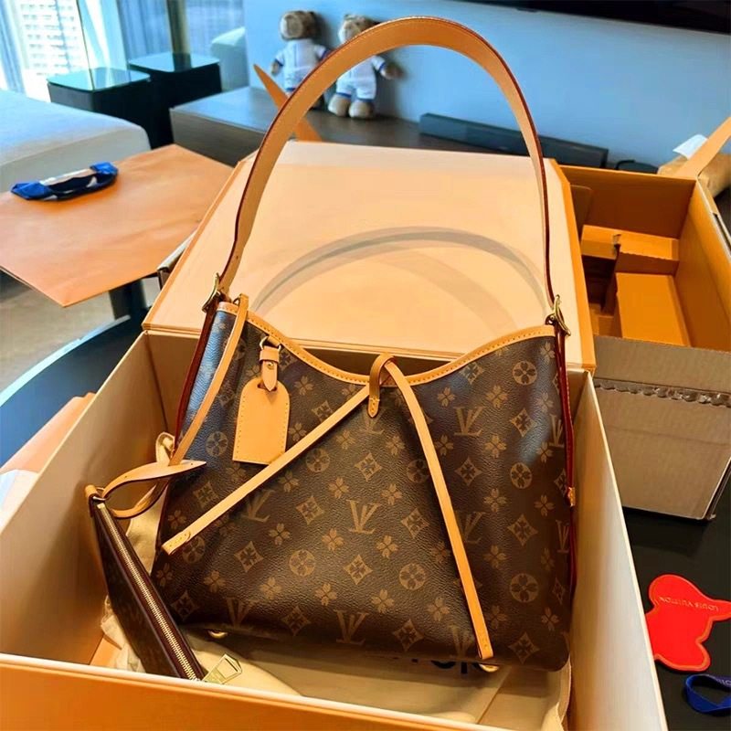 实物带标 L子母包2025新款芯片carryall真皮V托特单肩斜挎印花包,箱包皮具/热销女包/男包,通用款女包,淘宝优惠券,粉丝福利购,淘宝优惠卷