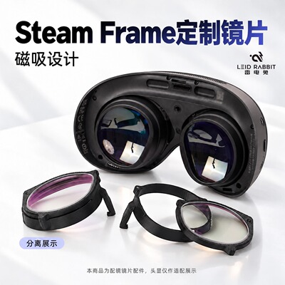 Steam Frame磁近视眼镜镜片非球面防蓝光定制雷电兔