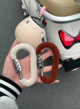 防盗防偷神器安全感满满~电动车头盔锁密码锁防盗锁电瓶车摩托车