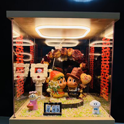 星星人结婚礼物收纳展示盒礼物盒