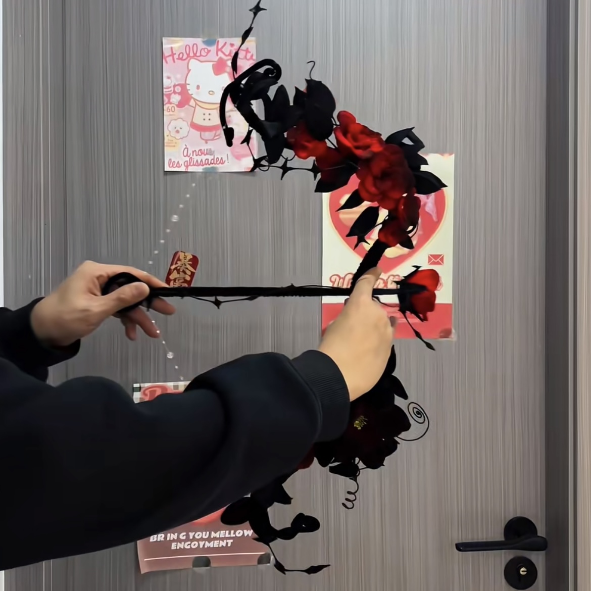 手作荆棘玫瑰弓浪漫锋芒握在手里