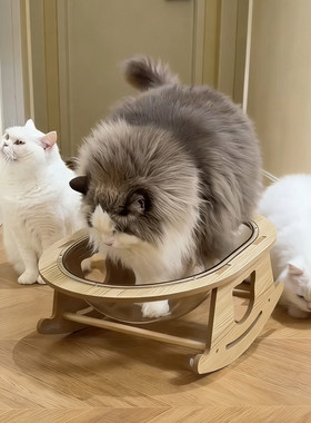 太空舱猫窝猫抓板四季通用一体耐磨不掉屑透明亚克力实木宠物摇篮