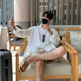 706-2-C128-P50现货秋季男士纯色衬衫休闲韩版长袖衬衣外套，男装衬衫，星座706-2