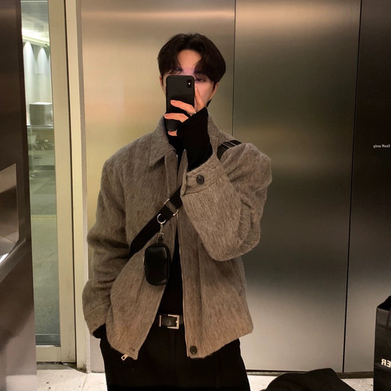 706-2-C2600-P108特P现货高级感冬季毛呢大衣男韩版呢子外套，男装毛呢大衣，星座706-2