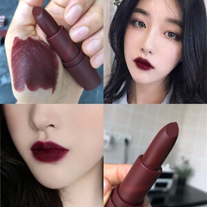 乘风破浪的姐姐宁静同款哑光雾面子弹头口红黑色欧美大牌中毒色女