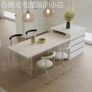 吉高诺威 体岛台餐一长方CZ-2096(形亚克力现代极简法式级岩桌板