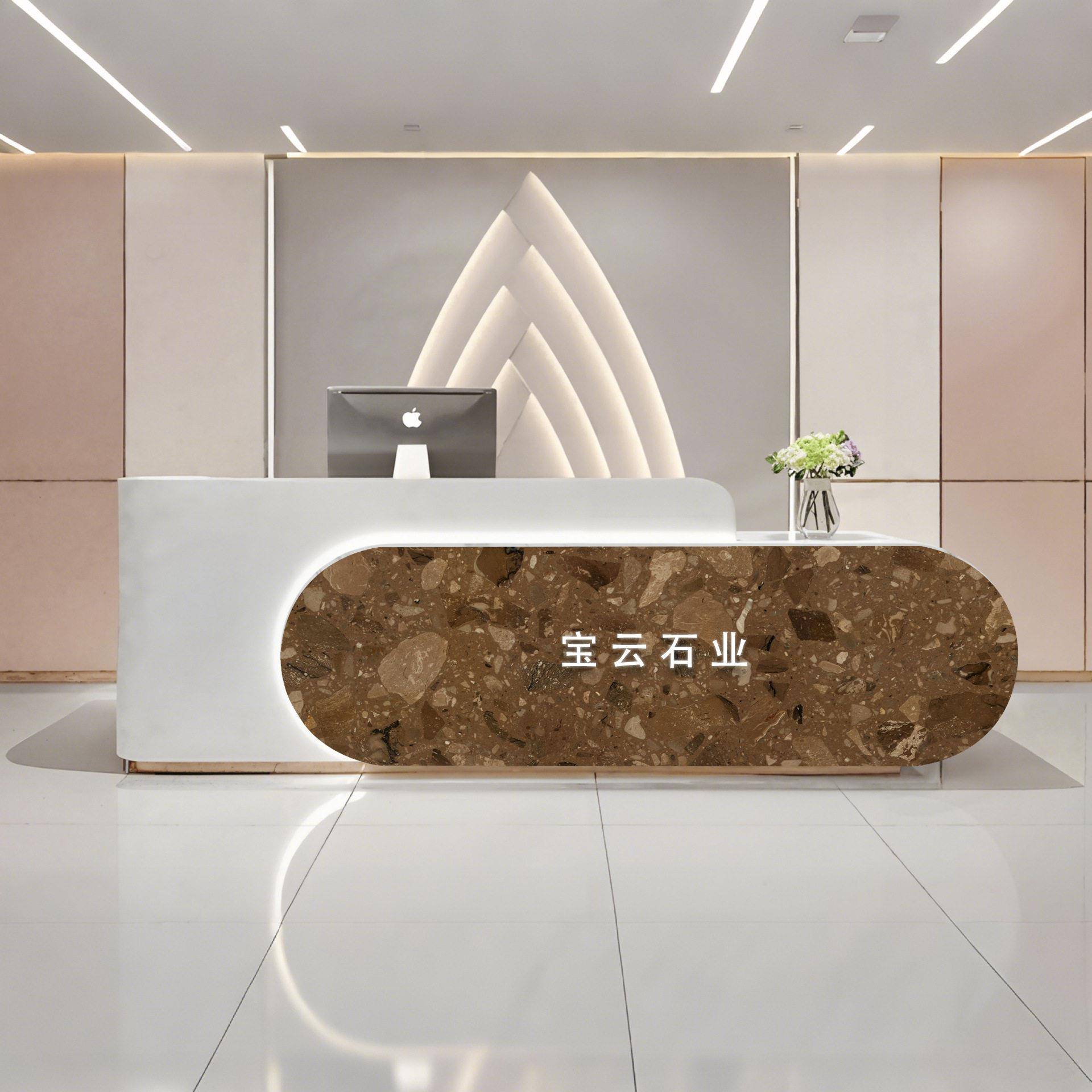 定制浴室装修地铺楼梯吧台桌面地铺石材工程索-菲亚人造水磨石