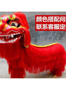 双人舞狮子道具醒狮狮头套舞龙舞狮道具道具狮子皮南狮北狮亮片狮