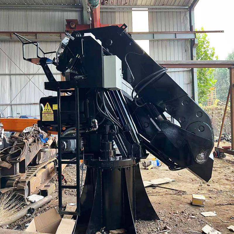 5吨12吨船用折臂吊出口品质折叠臂液压起重机运转灵活船舶折臂吊