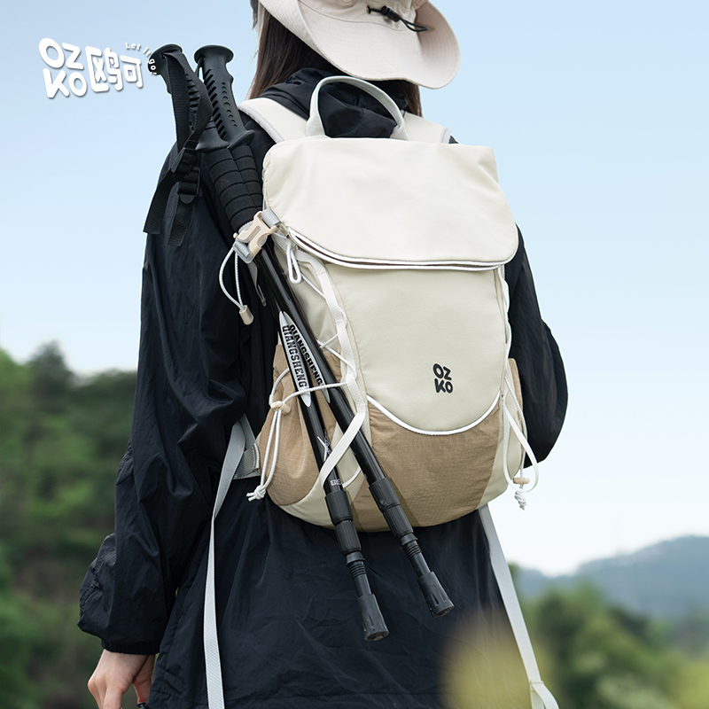 ozko户外登山包女轻便徒步双肩包
