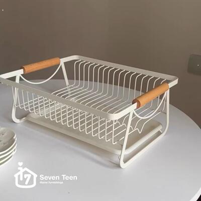 厨房沥水架碗碟架餐具置物架子多功能碗盘柜台面铁艺厨具水杯收纳