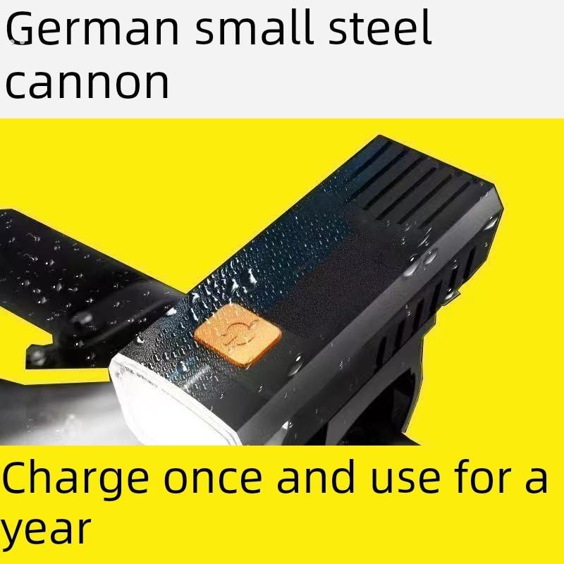 自行车夜骑前灯强光可充电骑行山地充电防水山地车灯