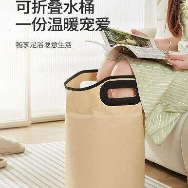 折叠泡脚桶过小腿家用泡脚袋便携式高深过膝洗脚桶保温养生足浴桶