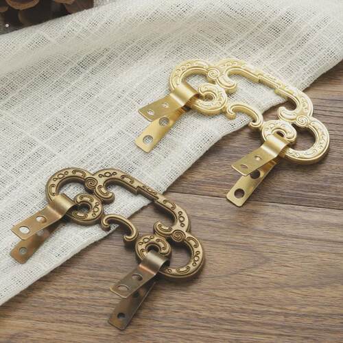 黄铜挂钩中式彷古牌匾字画框挂画托现在装饰画挂钩